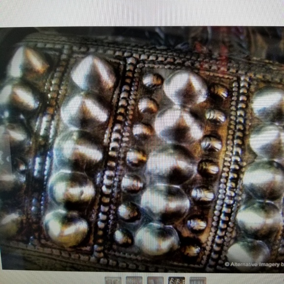 70's Vintage Sterling Phoenix Rising Cuffs - Picture 4 of 8